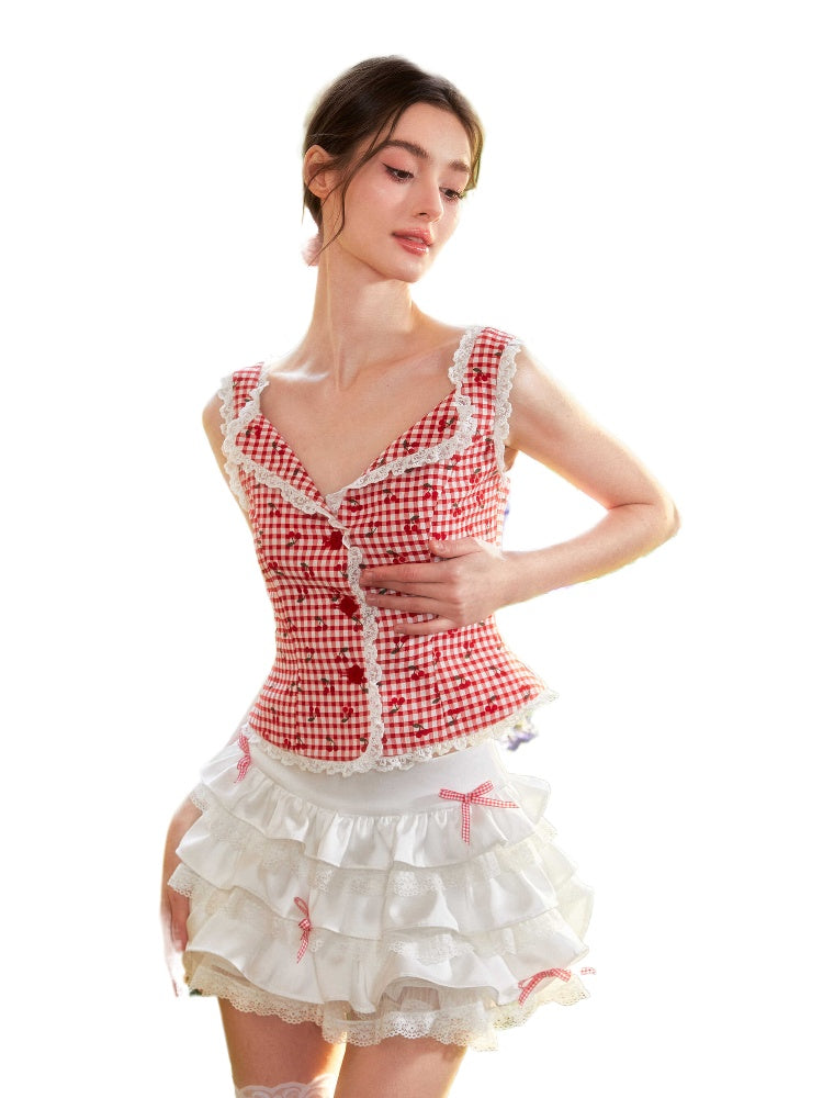 Dopamine Sleeveless Cami Top &amp; Skirt Set