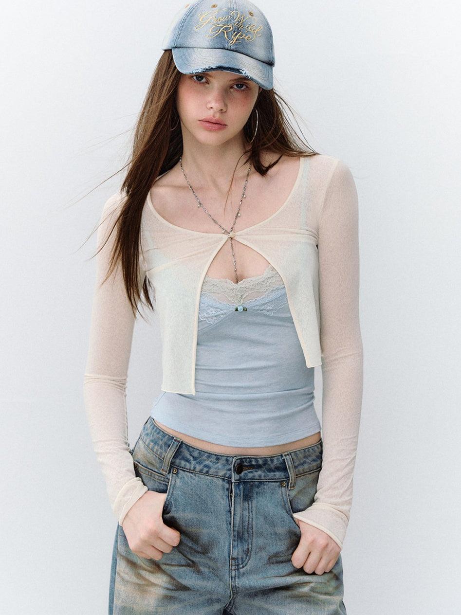 Lace V-Neck Cami Top