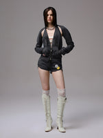 Badge-Embellished U-Trim Printed Sport Sweat Shorts