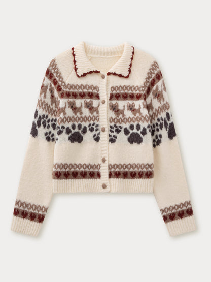 “Fair Isle Pup” Vintage Knit Set