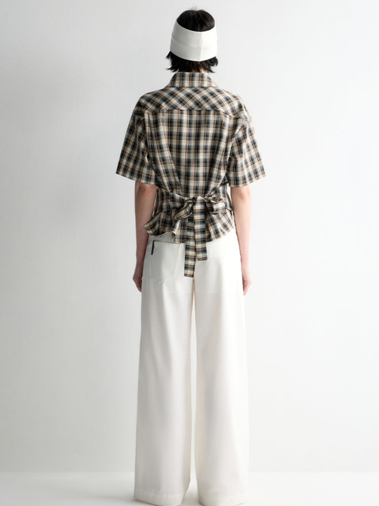 Reversible Twill Overlock Short Sleeve Shirt