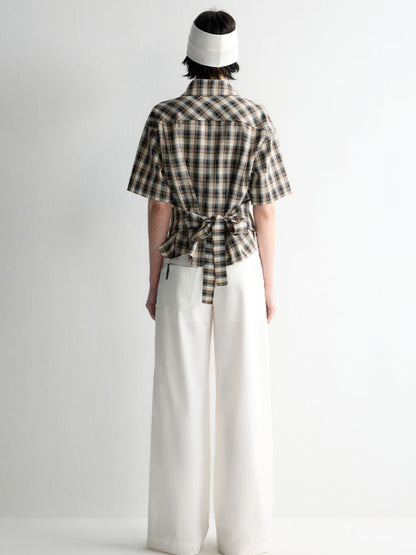 Reversible Twill Overlock Short Sleeve Shirt