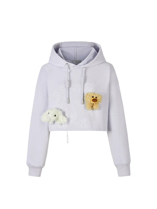 Embroidery Logo Pattern Hoodie
