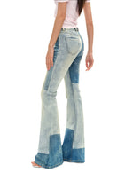 Equestrian Flare Denim Pants