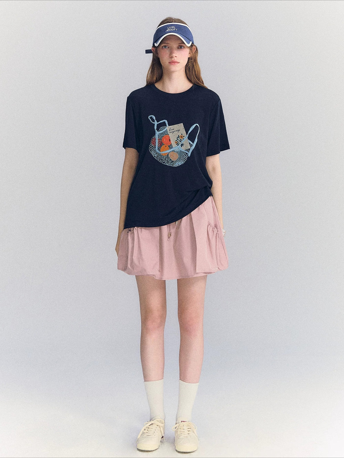 Drawstring A-Line Skirt