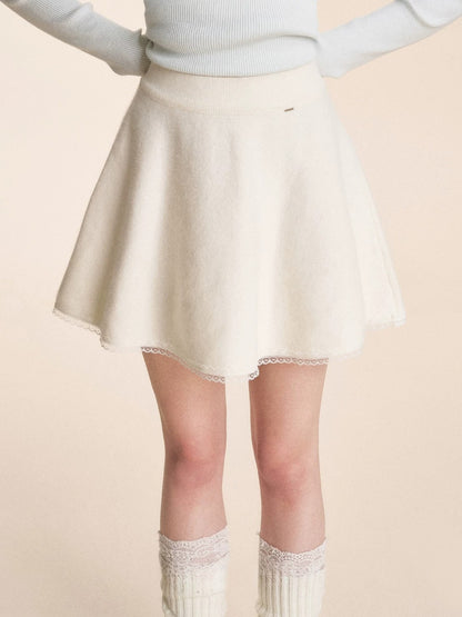 Lace A-Line Mini Skirt