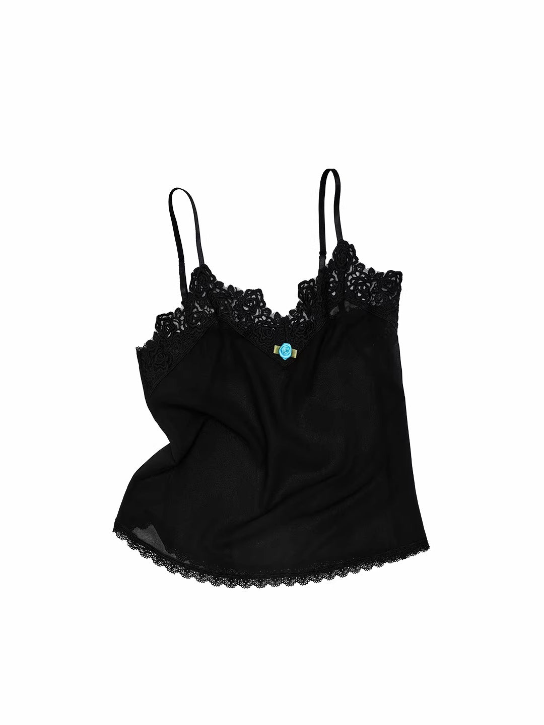 Lace Chiffon Cami Top
