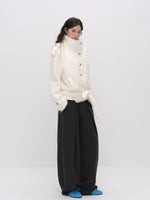 Faux Fur Belted Winter Jacket