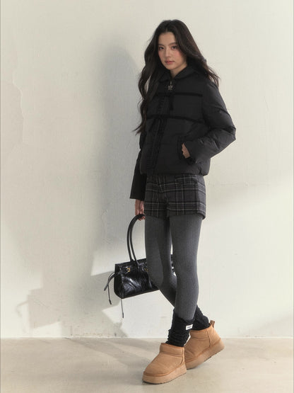 Velvet Winter Bow Down Jacket