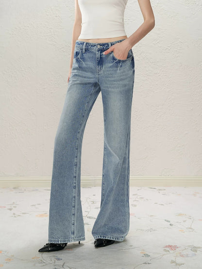 Lightning Whisker Washed Flare Jeans