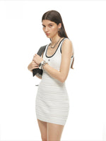 Phantom Contrast Knit Dress