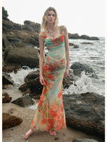 Ruched Mermaid Maxi Dress