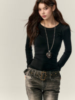 Butterfly Bow Vest & Base Layer T-Shirt Long-Sleeve Set