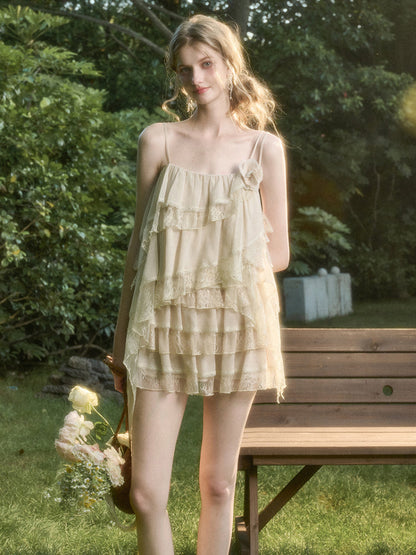 Soft Lace Fairy Tank Top &amp; Skirt Set