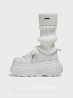 Square Toe Platform Sneakers