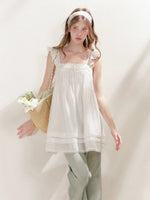 Pleated Lace Holiday Dress