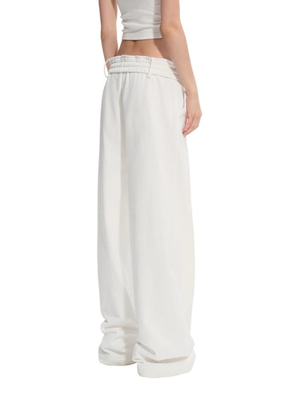 White &amp; Blue Volcano Washed Denim Pants