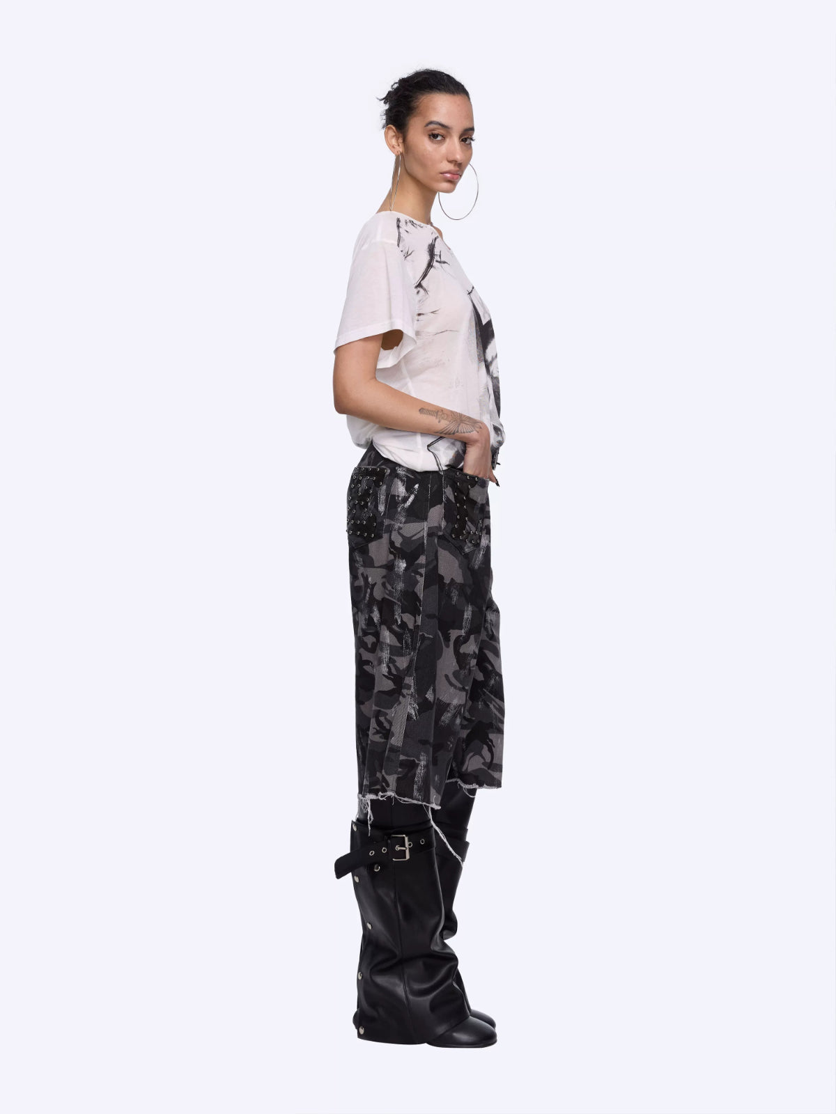 Graphic Open Back T-Shirt