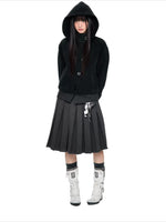 Hooded Button Jacket