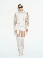 Patchwork Faux Fur Coat