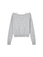 Off Shoulder Knit Sweater