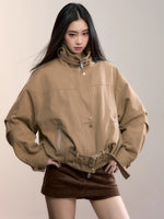 Gradient Faux Fur Cotton Coat