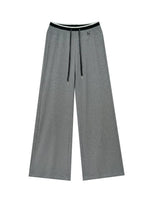 Contrast Trim Pants Set