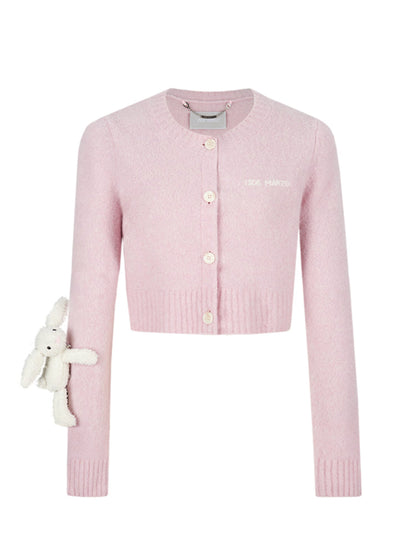 Short Knitted Cardigan Sweater Jacket