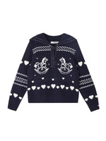 Pony Jacquard Polo Sweater