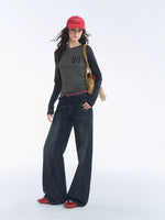 Low Rise Straight Jeans
