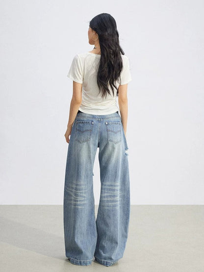 Butterfly Ruched Slim Tee