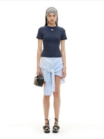 Pony Print Knit Tee