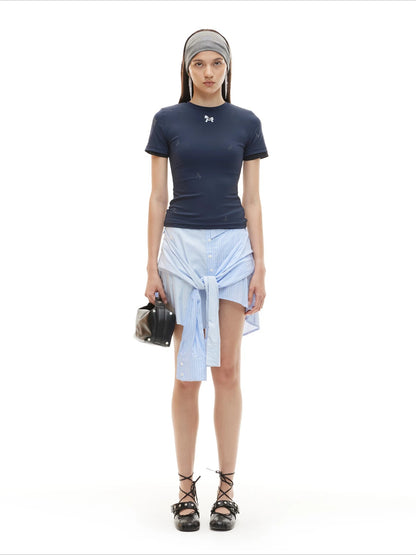 Pony Print Knit Tee