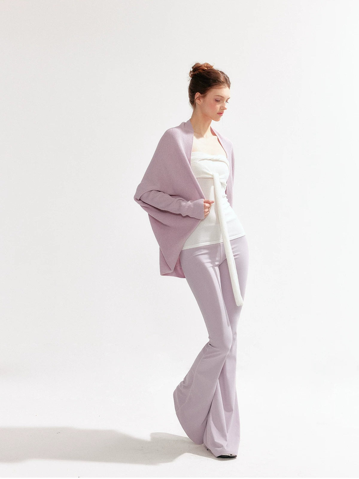 Lazy Knit Cardigan Tank Set