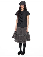 Plaid Ruffle Blouse