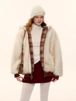 Reversible Plaid Teddy Jacket