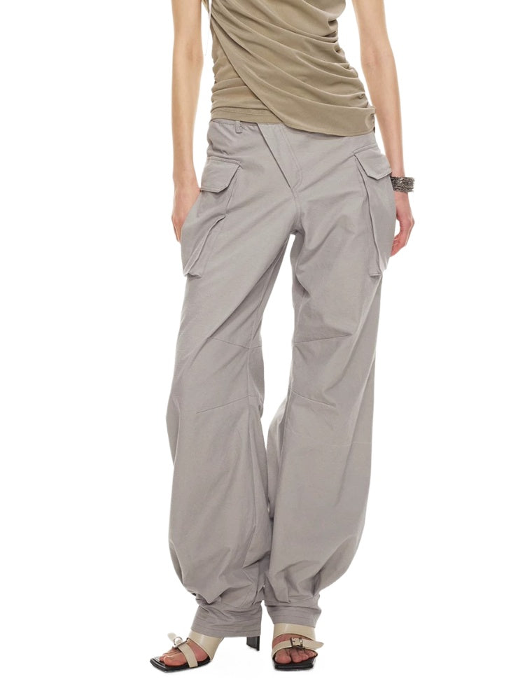 Washed Utility Balloon Pants