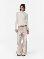 Deer Print Straight Leg Pants