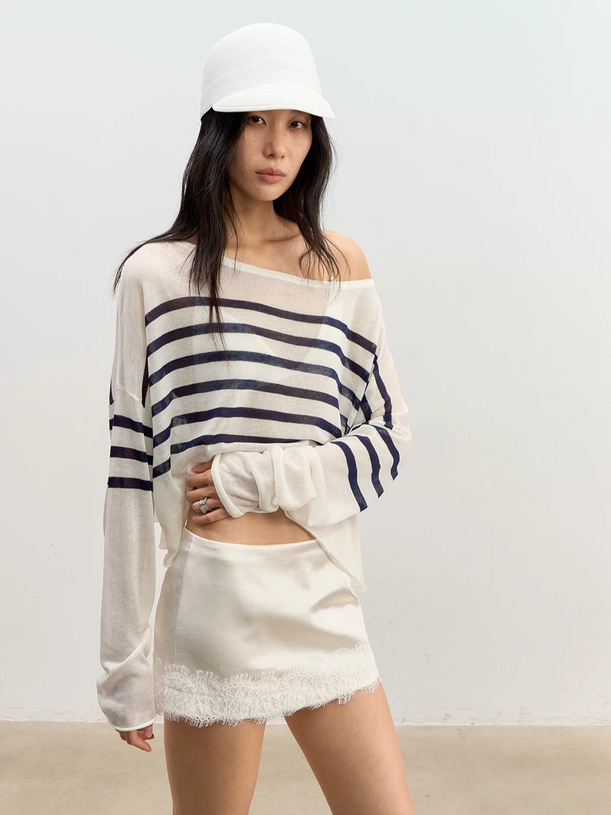 Satin Lace Skort