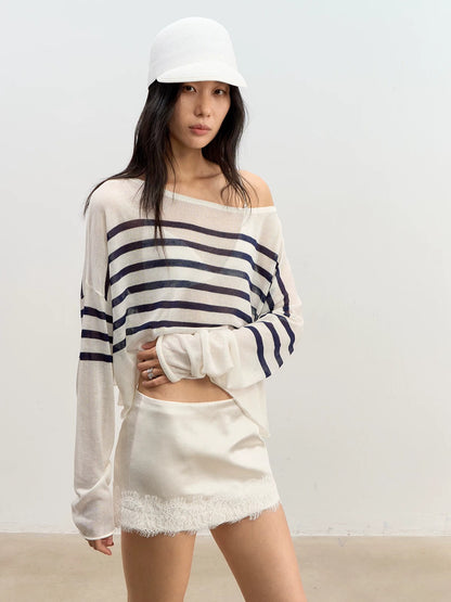 Satin Lace Skort