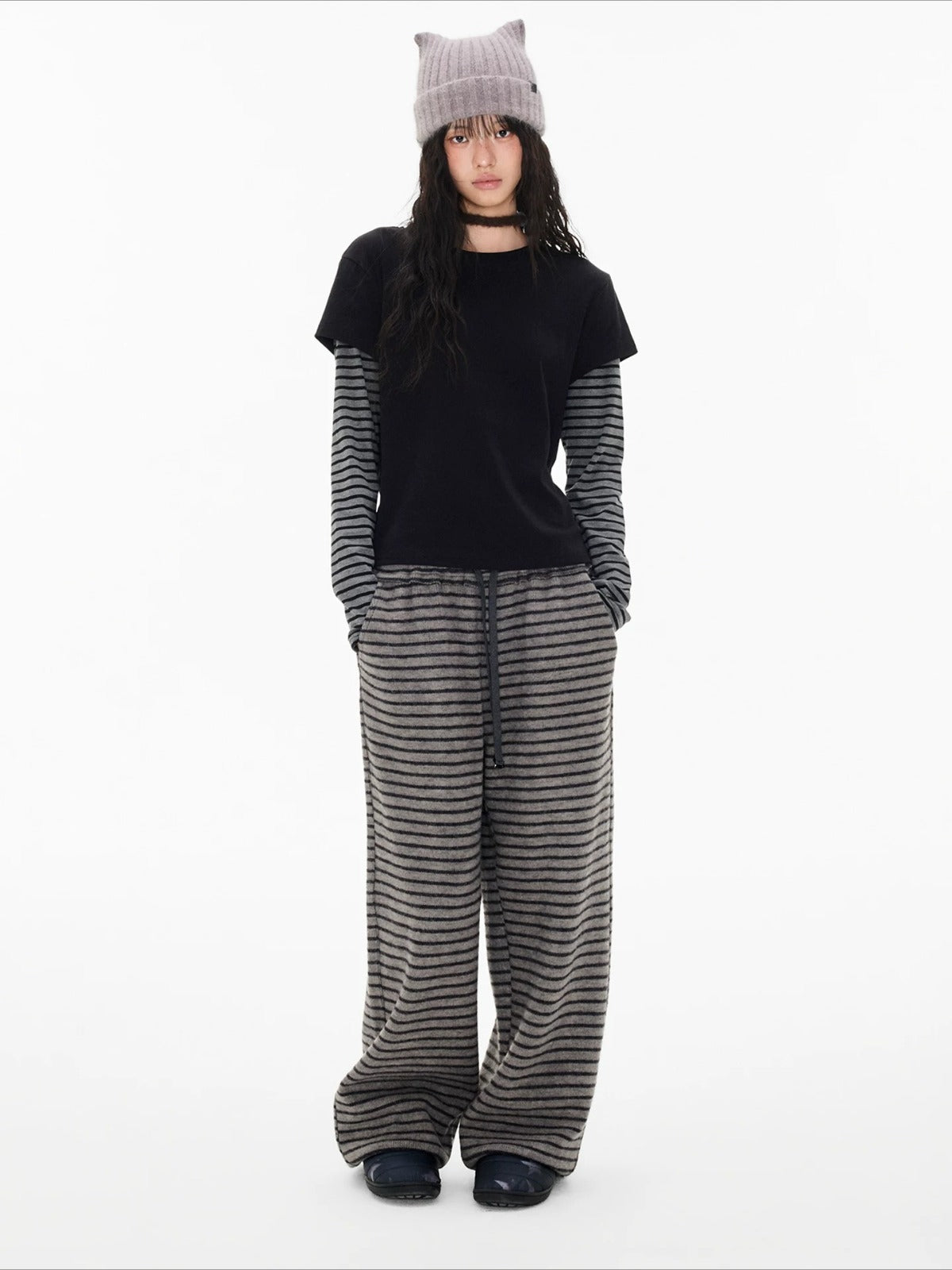 Faux Layered Stripe Tee