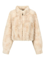 Faux Fur Stand Collar Coat