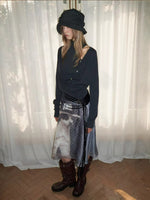 Tweed Ruched Bucket Hat