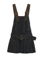 Vintage Denim Pinafore Mini Dress