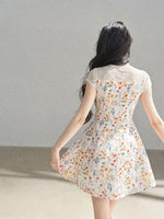 Lace Floral Mini Dress