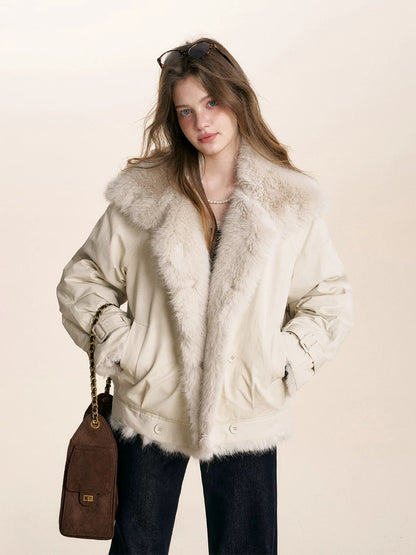 Fur Collar Parka Jacket