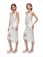 Lace Chiffon Cami Top