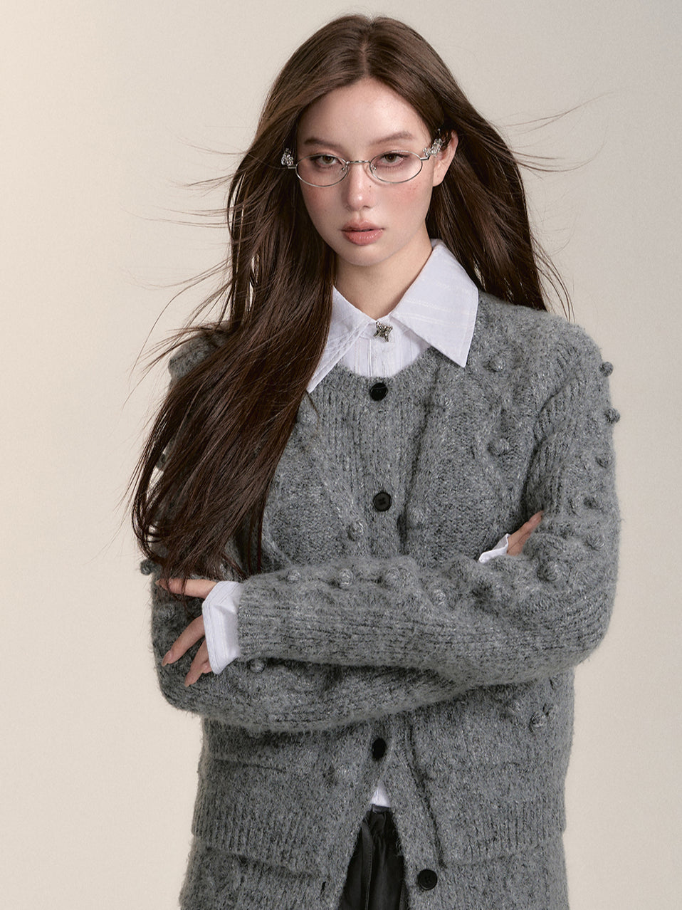 Wool-Blend Two-Piece Sweater Set