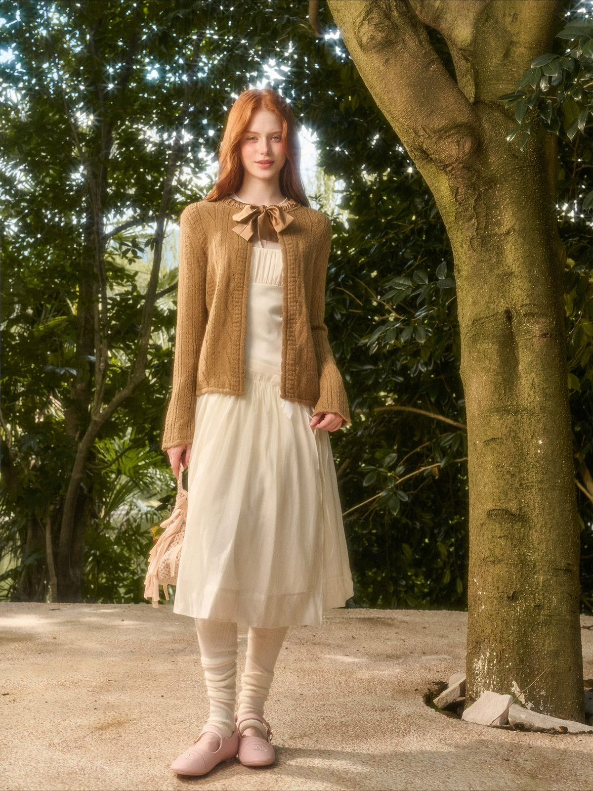 Ribbon Knit Cardigan