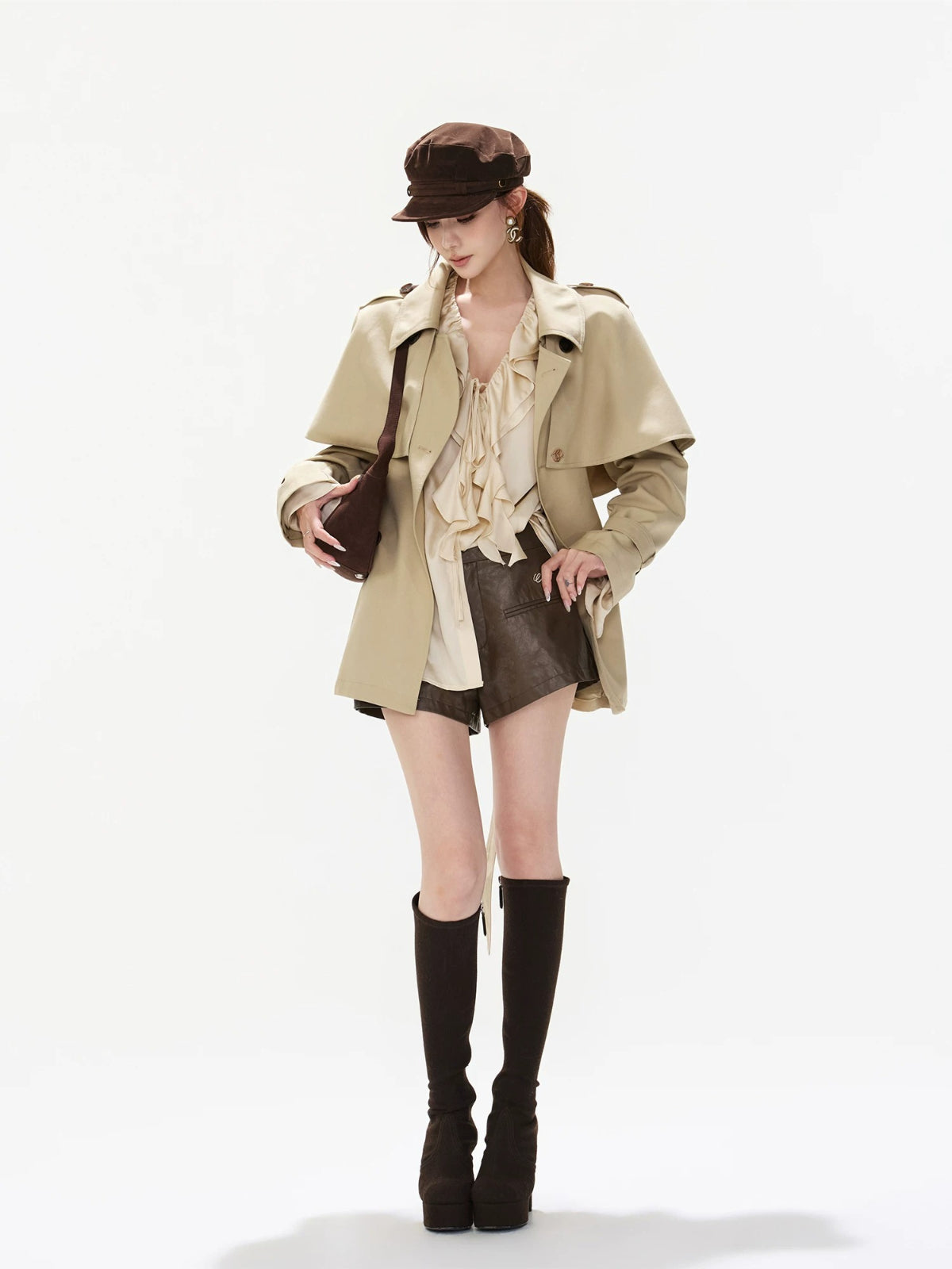British Retro Cape Trench Jacket